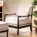 SYBIL Beige Accent Chair - Star USA Furniture Inc