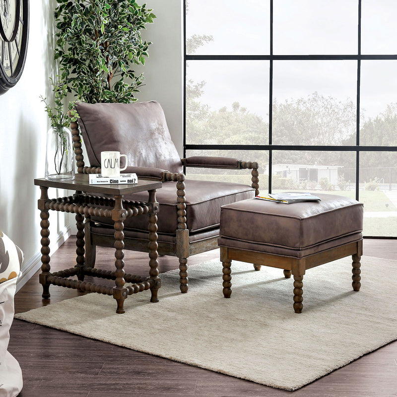 Brown Accent Chair Set - Star USA Furniture Inc