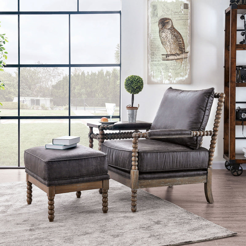 Gray Accent Chair Set