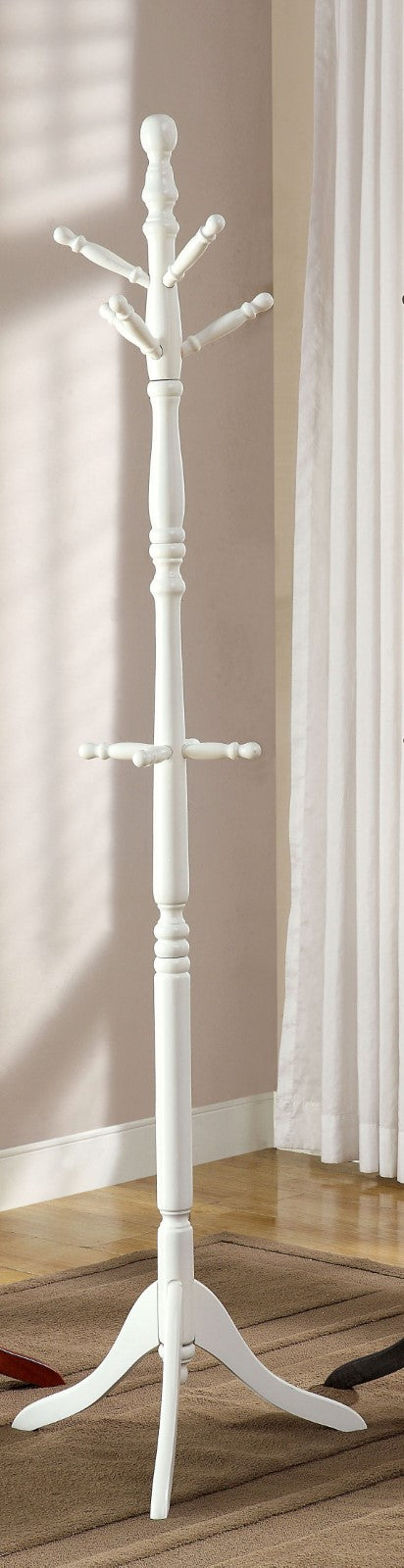 Putnam White Coat Rack - Star USA Furniture Inc