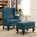 WILLOW Dark Teal Accent Chair - Star USA Furniture Inc