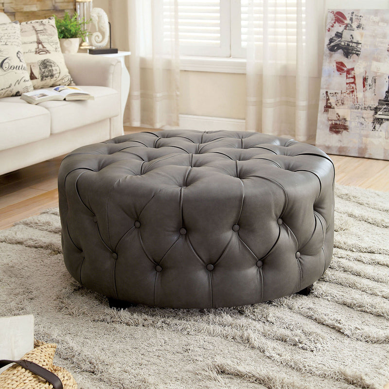 LATOYA Gray Ottoman - Star USA Furniture Inc