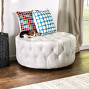 LATOYA White Ottoman - Star USA Furniture Inc