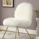 Caoimhe White/Gold Accent Chair - Star USA Furniture Inc