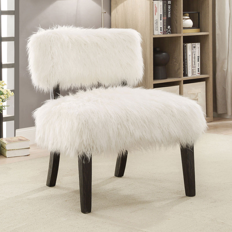 Pardeep White/Black Accent Chair - Star USA Furniture Inc