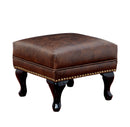 VAUGH Rustic Brown Ottoman - Star USA Furniture Inc
