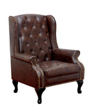 VAUGH Rustic Brown Accent Chair - Star USA Furniture Inc