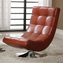 Trinidad Mahogany Swivel Accent Chair - Star USA Furniture Inc