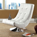 Trinidad White Swivel Accent Chair - Star USA Furniture Inc