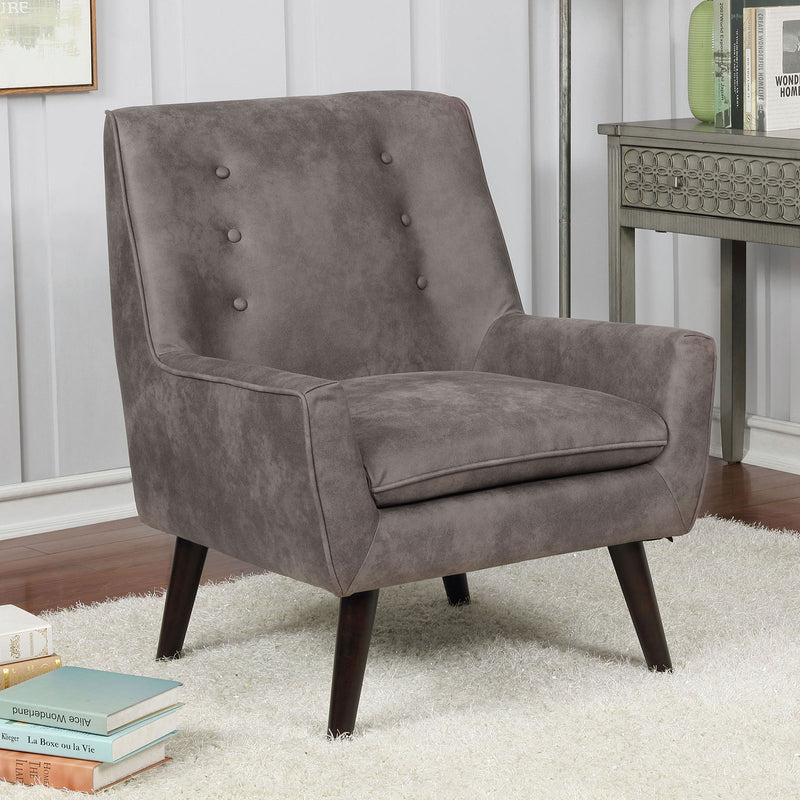 Ellery Dark Brown Accent Chair - Star USA Furniture Inc