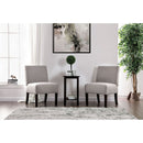 Elias Light Gray Accent Table + 2 Chairs - Star USA Furniture Inc