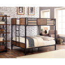 CLAPTON Black Full/Full Bunk Bed - Star USA Furniture Inc