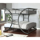 Lexis Gun Metal Full/Full Bunk Bed - Star USA Furniture Inc