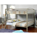 Lovia Metallic Gold Full/Full Bunk Bed - Star USA Furniture Inc