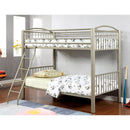 Lovia Metallic Gold Twin/Twin Bunk Bed - Star USA Furniture Inc