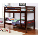 MARCIE Dark Walnut Twin/Twin Bunk Bed - Star USA Furniture Inc