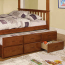 University I Oak Trundle w/ 3 Drawers - Star USA Furniture Inc