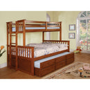 University I Oak Twin/Full Bunk Bed - Star USA Furniture Inc