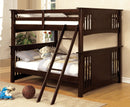 Spring Creek Dark Walnut Full/Full Bunk Bed - Star USA Furniture Inc