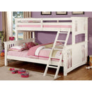 SPRING CREEK White Twin XL/Queen Bunk Bed - Star USA Furniture Inc
