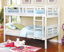 Cassie White Twin/Twin Bunk Bed - Star USA Furniture Inc
