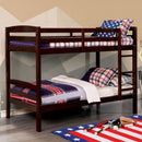 Elaine Wire-Brushed Warm Gray Twin/Twin Bunk Bed - Star USA Furniture Inc
