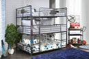 Olga I Sand Black Full/Full/Full Bunk Bed - Star USA Furniture Inc