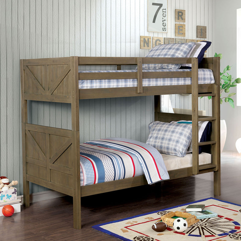 Kitchener Gray Twin/Twin Bunk Bed