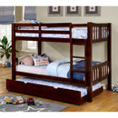 CAMERON Dark Walnut Twin/Twin Bunk Bed - Star USA Furniture Inc