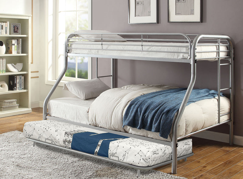 Opal Silver Twin/Full Bunk Bed