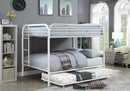Opal White Full/Full Bunk Bed - Star USA Furniture Inc