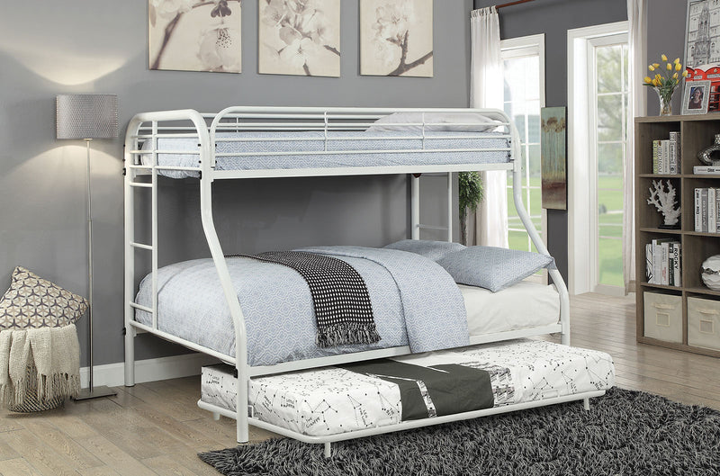 Opal White Twin/Full Bunk Bed