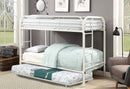 Opal White Twin/Twin Bunk Bed - Star USA Furniture Inc
