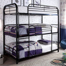 Opal Ii Black Twin Triple Decker Bed - Star USA Furniture Inc