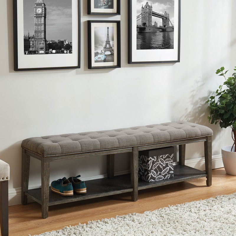 Tayah Gray Bench - Star USA Furniture Inc