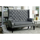 SHAYLA Gray Love Seat Bench - Star USA Furniture Inc