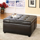 Petula Espresso Storage Ottoman w/ 4 Drawers - Star USA Furniture Inc