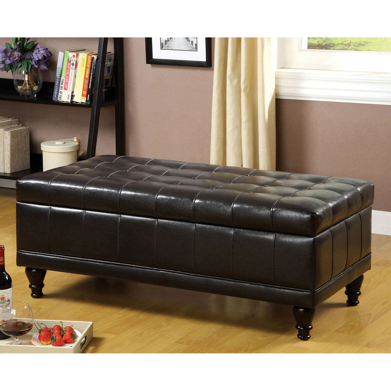 Randel Espresso Storage Ottoman - Star USA Furniture Inc