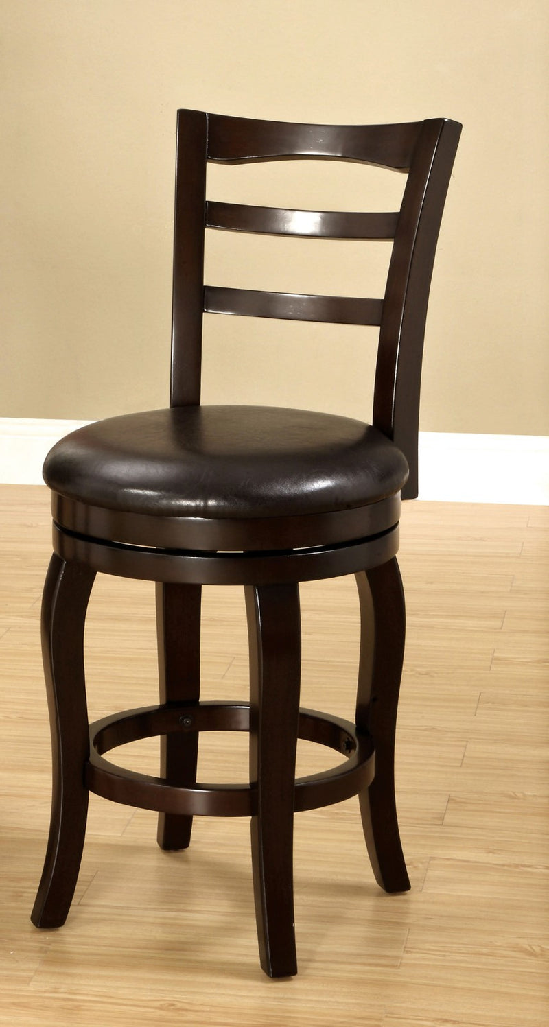 SOUTHLAND Espresso 24" Swivel Bar Stool - Star USA Furniture Inc