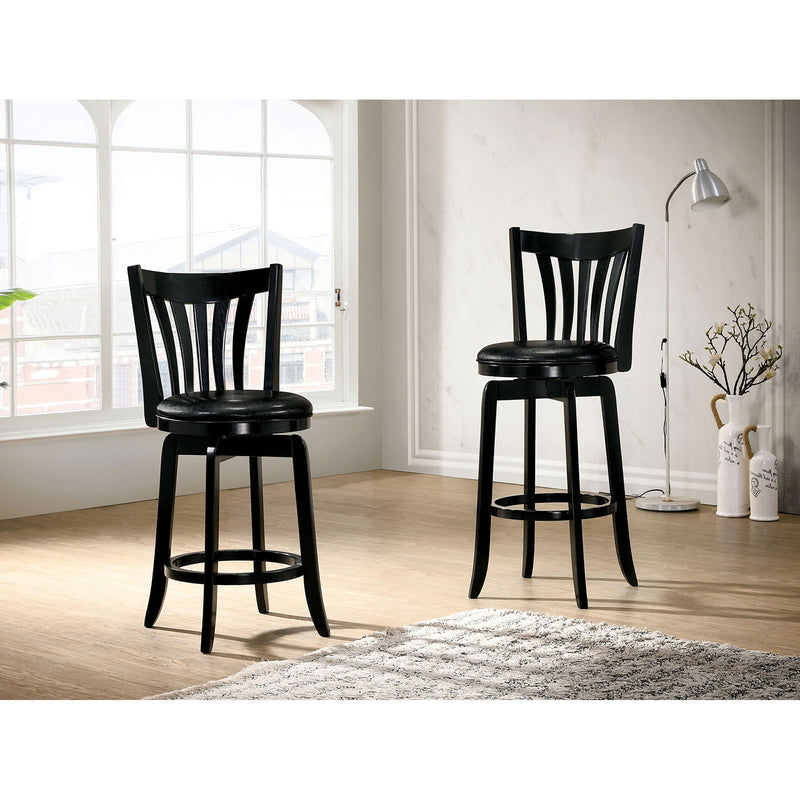 Clusky Black 24" Barstool - Star USA Furniture Inc