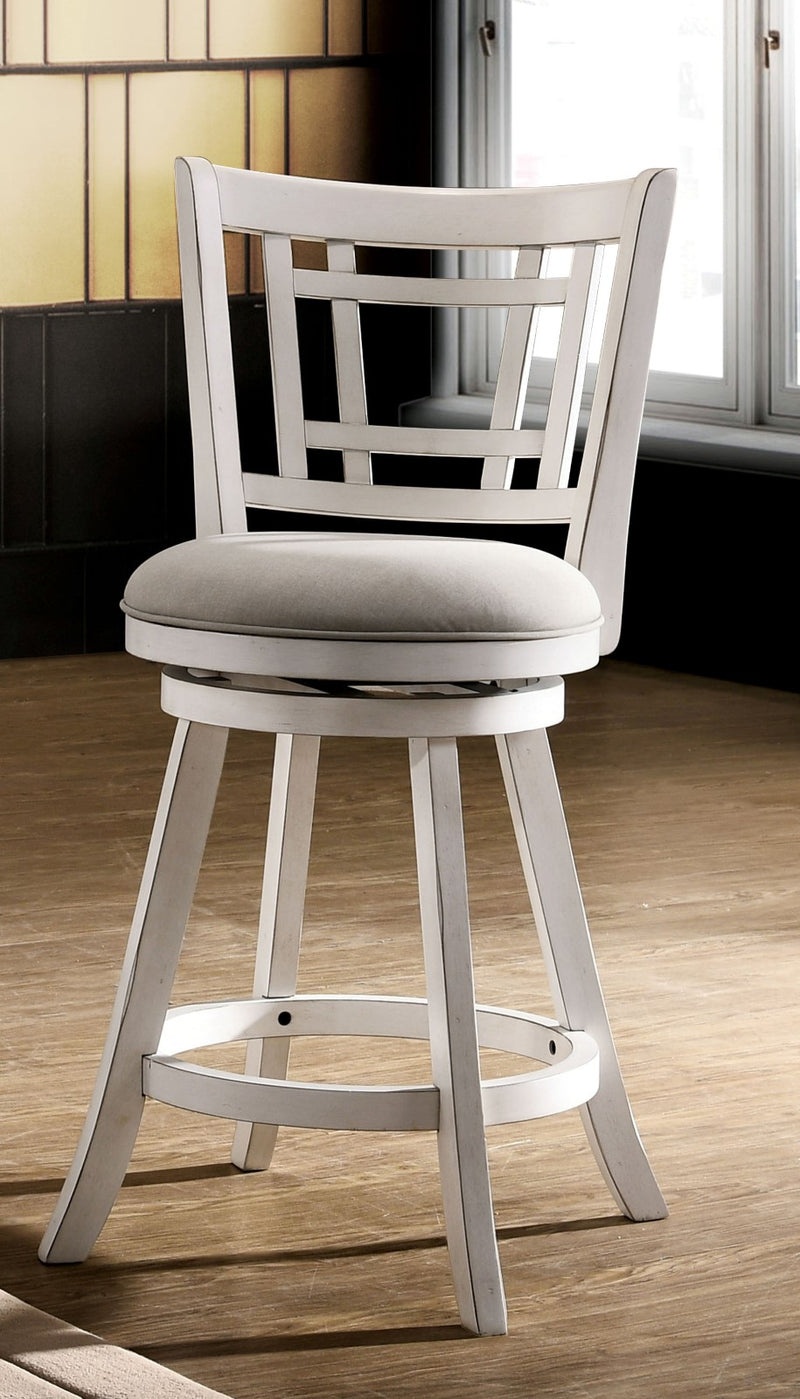 Tolley White 24" Barstool - Star USA Furniture Inc