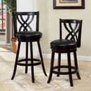 WENDEL Espresso 24" Swivel Bar Stool - Star USA Furniture Inc