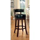 SHIRLEY Dark Oak/Black 24" Bar Stool - Star USA Furniture Inc