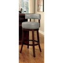 SHIRLEY Dark Oak/Gray 24" Bar Stool - Star USA Furniture Inc