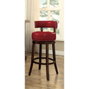 SHIRLEY Dark Oak/Red 24" Bar Stool - Star USA Furniture Inc