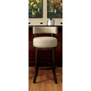 LYNSEY Dark Oak/Beige 29" Bar Stool - Star USA Furniture Inc