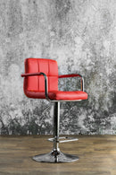 Corfu Red Bar Stool - Star USA Furniture Inc