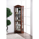 Julissa Oak Corner Cabinet - Star USA Furniture Inc