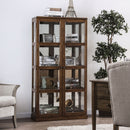 Vilas Oak Curio Cabinet - Star USA Furniture Inc