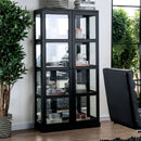 Vilas Black Curio Cabinet - Star USA Furniture Inc